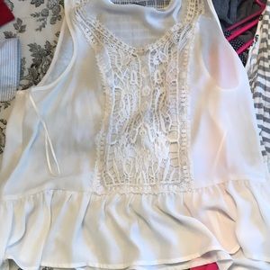 Breezy peplum tank top